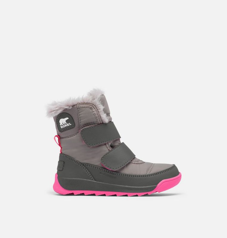 Kids Snow Boots Grey - Sorel Childrens Whitney™ II Strap - 964572-BKL